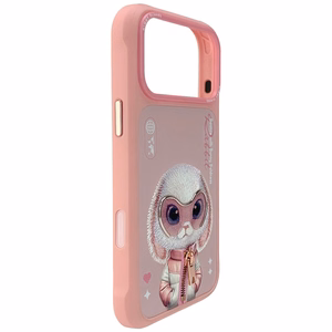 Nimmy Cool&Cute 2.0 Rabbit dėklas iPhone 17 Pro Max - rožinis