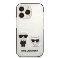 Karl Lagerfeld KLHCP13LTPEKCW iPhone 13 Pro / 13 6.1" kietas dėklas baltas/baltas Karl&Choupette
