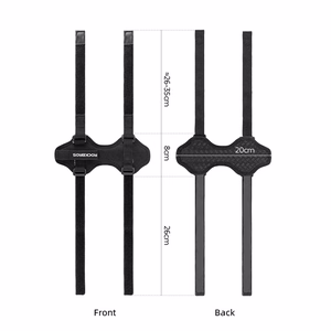 Rockbros 50210064001 Velcro dviračio dirželis Bluetooth garsiakalbiui arba gertuvei - juoda