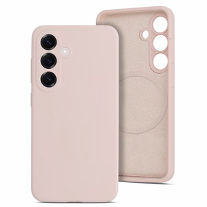 MagColor Pure dėklas telefonui Samsung Galaxy S25 Edge pudros rožinė
