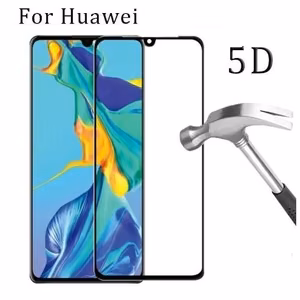 Grūdintas stiklas 5D Full Glue Huawei P40 lenktas juodas bulk