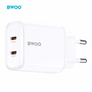 BWOO CDA206 PD 35W Sieninis įkroviklis 1x USB-C port baltas