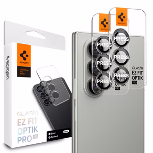 Spigen Optik Pro HD Glas.TR EZ Fit 2-jų rinkinys kameros apsauga Samsung Galaxy Z Fold 7 - juodas