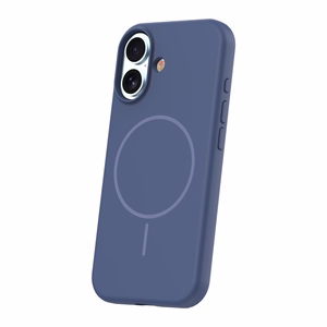 Silikoninis Thin Mag dėklas iPhone 17 6,3" tamsiai mėlynas