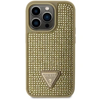 Guess GUHCP14LHDGTPD iPhone 14 Pro 6.1" auksinis/auksinis hardcase Rhinestone Triangle