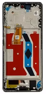 Ekranas Huawei Honor Magic5 Lite 5G/Honor X9A 5G su lietimui jautriu stikliuku ir rėmeliu Black ORG