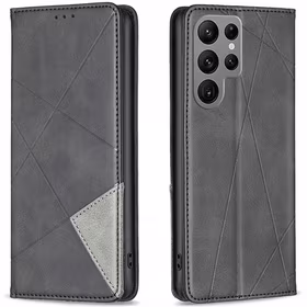 Origami piniginės dėklas Galaxy S24 Ultra juodas