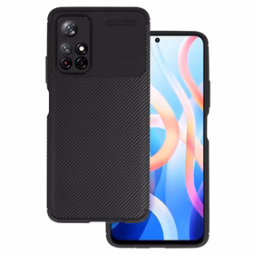 Vennus Carbon Elite dėklas telefonui Xiaomi Redmi Note 11 5G/Note 11S 5G/Poco M4 Pro 5G juodas