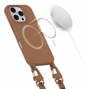 Tech-Protect MagNecklace Magnetinis iPhone 16 Pro dėklas - rudas