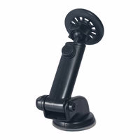 Automobilinis universalus telefono laikiklis Blue Star (Long Arm 18 - 23cm) MagSafe juodas