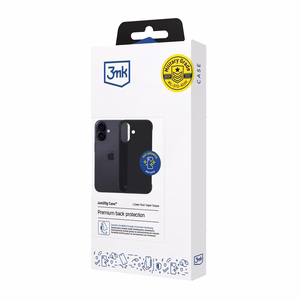 3mk Just20g matinės dėklas telefonui Apple iPhone 16 Plus - matinės juodas