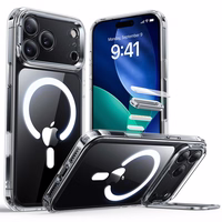 ESR Classic Hybrid Kickstand Magnetinis dėklas telefonui iPhone 17 Pro Max - skaidrus