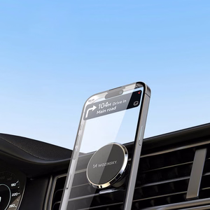 Wozinsky WUMKO magnetinis telefono laikiklis automobilio oro angai - juodas