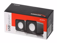 Audiocore AC870 B 2 krypčių 3 W Juoda, Pilka Vielinis