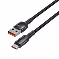 "Tech-Protect UltraBoost Evo" USB-C / USB-A kabelis 100W 5A 0,5 m - juodas