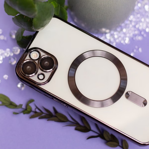 Color Chrome Magnetinis dėklas telefonui iPhone 12 6,1" juodas