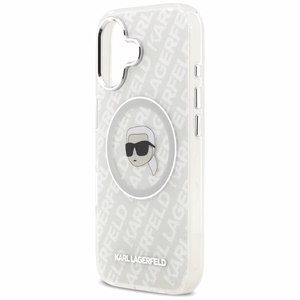 Karl Lagerfeld IML Karl Head Logo MagSafe iPhone 17 Case - Gray