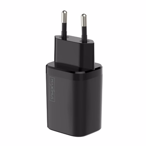 Sieninis įkroviklis MX CARBON 30W PD+QC USB-A+C juodas
