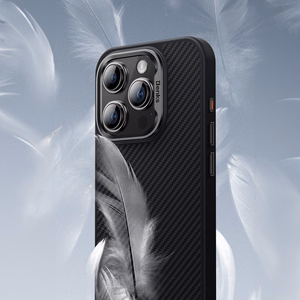 Benks Magnetinis Armor Pro Kevlar dėklas telefonui iPhone 16 Plus - metalinis rėmas 600D - juodas (m)
