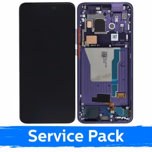 LCD ekranas suderinamas su Xiaomi Poco F2 Pro su rėmeliu / Electric Purple / (Service Pack)
