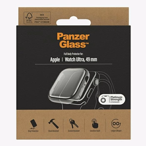 PanzerGlass pilno korpuso dėklas Apple Watch Ultra 49mm - permatomas