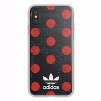 Dėklas ADIDAS OR IPHONE X / XS raudonas-baltas