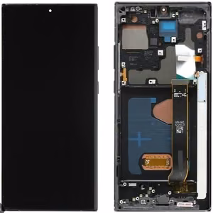 LCD screen Samsung N985/N986 Note 20 Ultra with touch screen and frame Mystic Black OLED (real size)