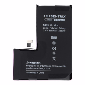 AmpSentrix Basic battery for iPhone 13 Pro (high capacity 3250 mAh)