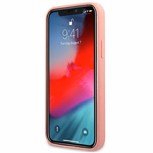 Guess GUHCP12LLSPEWPI iPhone 12 Pro Max 6.7" rožinis/rožinis kietas dėklas Peony kolekcija