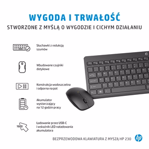 HP 230 Wireless Mouse and Keyboard Combo