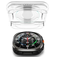 Spigen Glas.TR EZ Fit grūdintas apsauginis stiklas Samsung Galaxy Watch Ultra (47mm) - skaidrus (2 vnt. rinkinys)