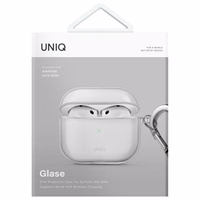 Uniq Glase dėklas AirPods 4 - permatomas