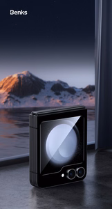 "Benks" grūdintas stiklas "Warrior HD", skirtas "Samsung Galaxy Z Flip 6", juodos spalvos