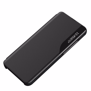 Eco odinis View dėklas elegantiškas dėklas su atvartu ir stovu iPhone 16e - juodas