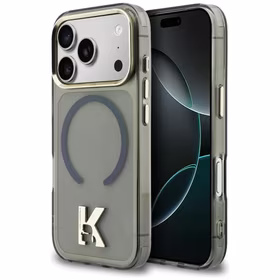 Karl Lagerfeld IML K Head Logo MagSafe Dėklas for iPhone 17 Pro - juodas