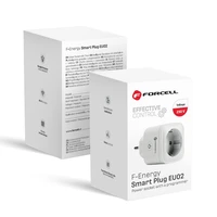 FORCELL F-ENERGY EU02 išmanusis kištukas 230V su WiFi, programuotoju ir Tuya/Amazon Alexa palaikymu - baltas