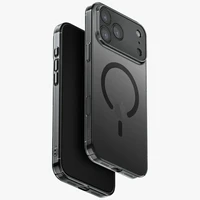 Uniq Airsuit dėklas telefonui iPhone 17 Pro Max Magclick įkrovimas - juoda
