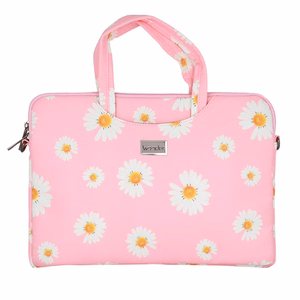 Wonder Nešiojamojo kompiuterio dėklas 13-14 colių rožinis su ramunėmis