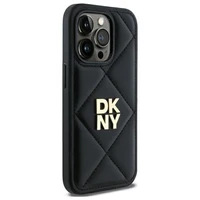 DKNY Quilted Stack Logo dėklas telefonui iPhone 14 Pro - juodas