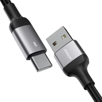 Joyroom Extraordinary Series A10 USB-A / USB-C 3A kabelis 1.2 m - juodas