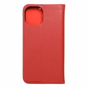 Dėklas telefonui SMART PRO Book odinis IPHONE 15 - raudonas