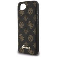 Guess Peony Script Logo Magnetinis dėklas telefonui iPhone 16e - juodas