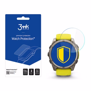Hibridinis stiklas 3mk laikrodžio apsauga FlexibleGlass Garmin Fenix 8 Solar/Sapphire 51mm