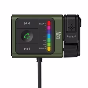 Bluetooth transmiteris Blue Star (BT64) (bluetooth v5.1, 3,5mm AUX) juodas