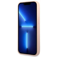 Guess GUHCP14MPSATLP iPhone 14 Plus 6.7 "rožinis/rožinis kietas dėklas SaffianoTriangle Logo