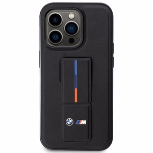 BMW Grip Stand Hot Stamp iPhone 14 Pro deklas - Juodas