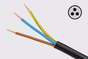 Rebel maitinimo lizdų juosta, 5 lizdai, su jungikliu, 1,5 m, 3×1,5 mm