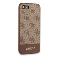 Guess 4G Stripe Collection dėklas telefonui iPhone 7 / 8 / SE 2020 / SE 2022 - Rudas