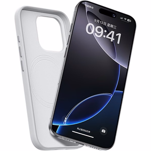Benks magnetinis Vita Pro silikoninis dėklas telefonui, skirtas Iphone 16, pilkas
