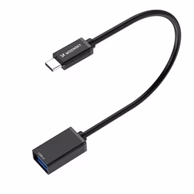 Wozinsky WOTGY1S USB-C 3.0 (vyriškas) - USB-A 3.0 (moteriškas) OTG adapteris - juodas